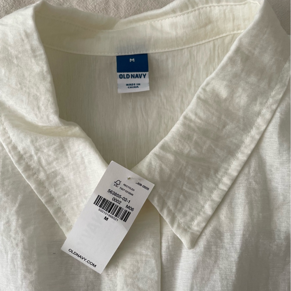 NWT Dolman-Sleeve Twist-Front Button-Down Shirt - Picture 2 of 3